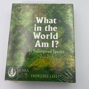Sierra Club What in the‎ World Am I? Endangered Species Quiz Deck New Sealed